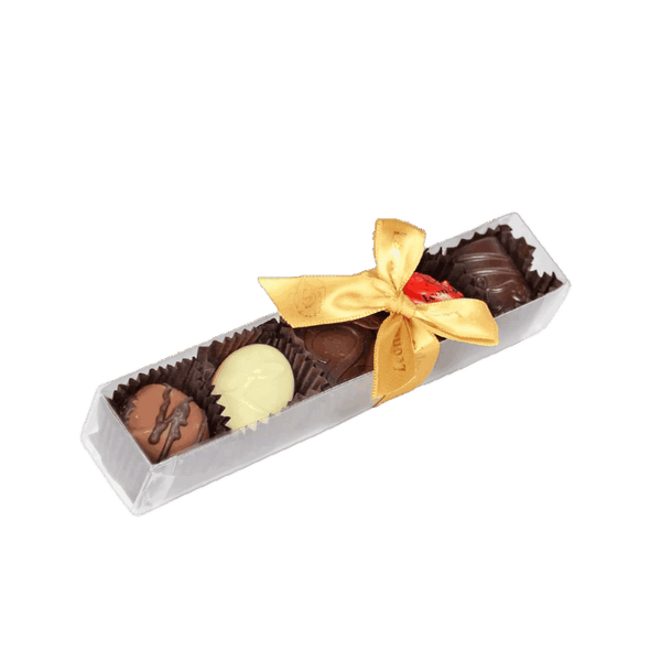 Rigleta cu 5 praline  de ciocolat belgiana Leonidas