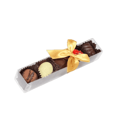 Rigleta cu 5 praline  de ciocolat belgiana Leonidas