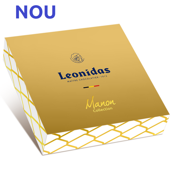 Manon Collection îmbracă un mix de praline fine din gama Manon, cu diverse arome și cremă aerată de unt, printre care și două sortimente noi: Manon Nougatine și Manon Raspberry