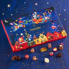 Calendar Advent Kids, 24 praline și un lollipop. Dimensiune: 42 x 26 x 3.3cm