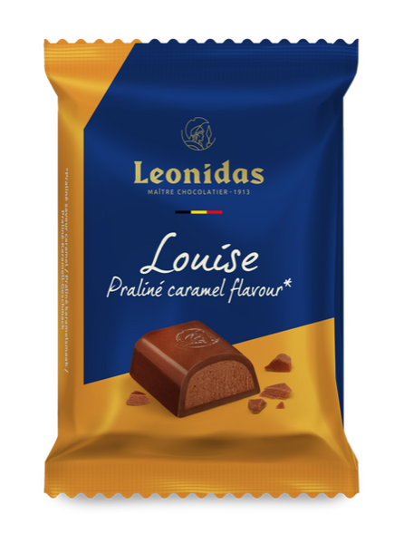 Tabletă Louise,ciocolată cu lapte,75 grame. Dimensiuni: 11.5cm x 8cm  x 1.7cm