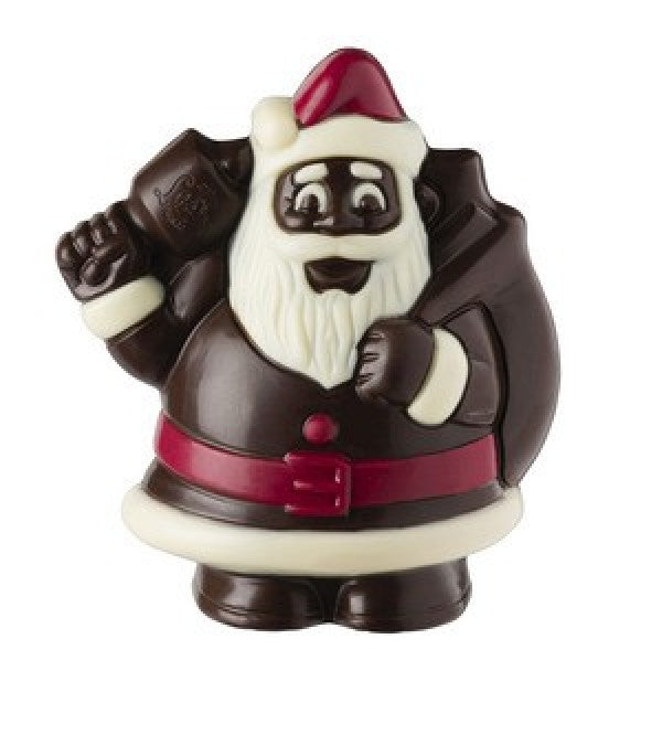 Figurină Moș Crăciun, ciocolată cu lapte, 4 culori, 50 g
