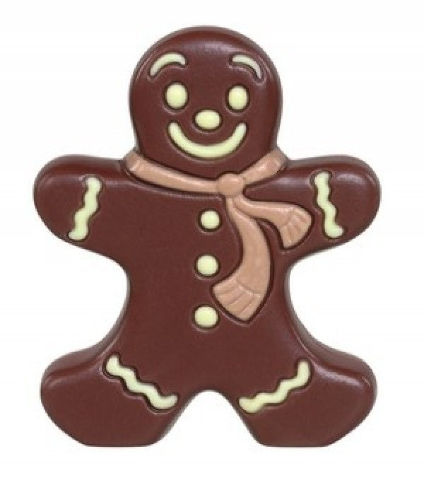 Figurină Gingerbread man, ciocolată lapte, 4 culori, 30 g
